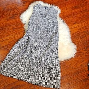 Eileen Fisher 100% Cotton Pebble Print Shift Dress